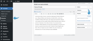 Entradas en WordPress: Crear, Editar y Publicar 42 Entradas en WordPress: Crear, Editar y Publicar 42