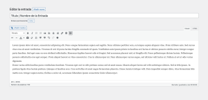 Entradas en WordPress: Crear, Editar y Publicar 8 Entradas en WordPress: Crear, Editar y Publicar 8